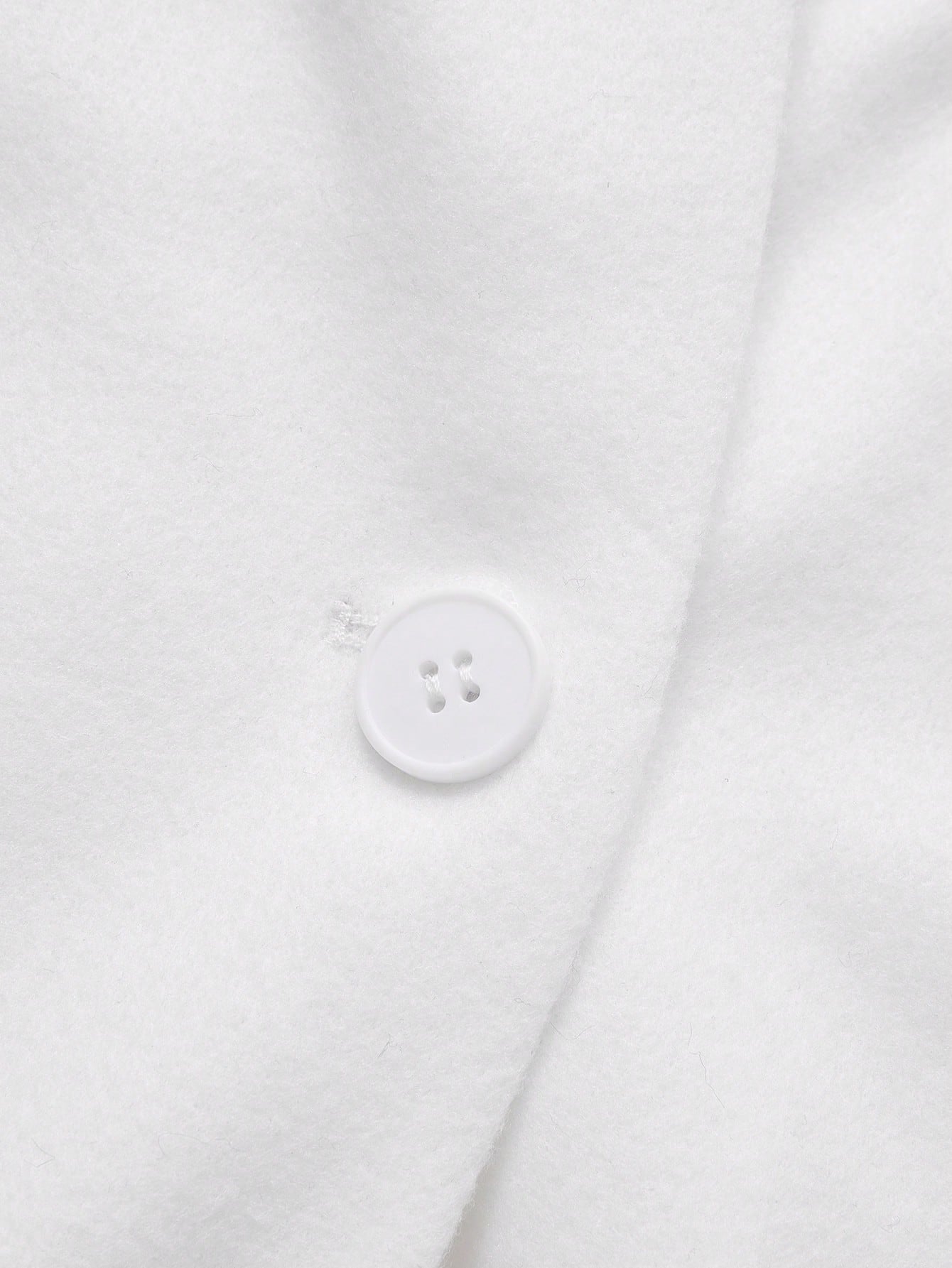 Elegant Minimalist High-End Vintage Commuting Elegant Long Coat, White Loose Overcoat, Black