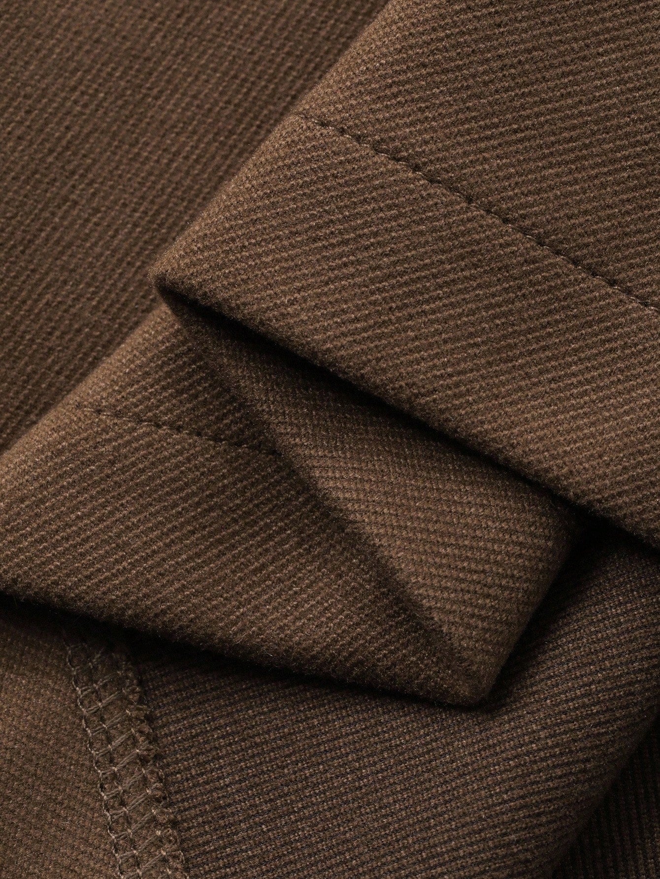 Livesso 2pcs Women's Casual Suit Set: Straight Leg Wool Blend Jacket Coat And Relaxed Fit Pants, Business Casual Commuter Style, Brown, Autumn/Winter