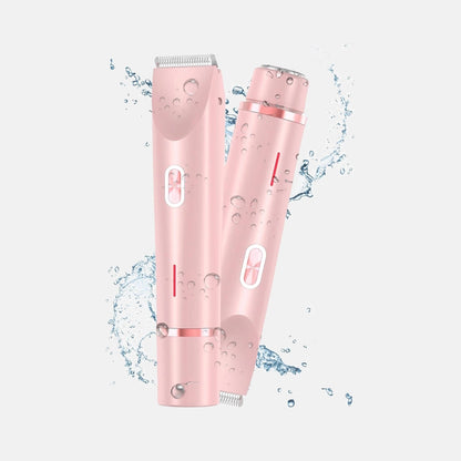 2-in-1 Painless Bikini Hair Trimmer - Waterproof and Painless Electric Shaver