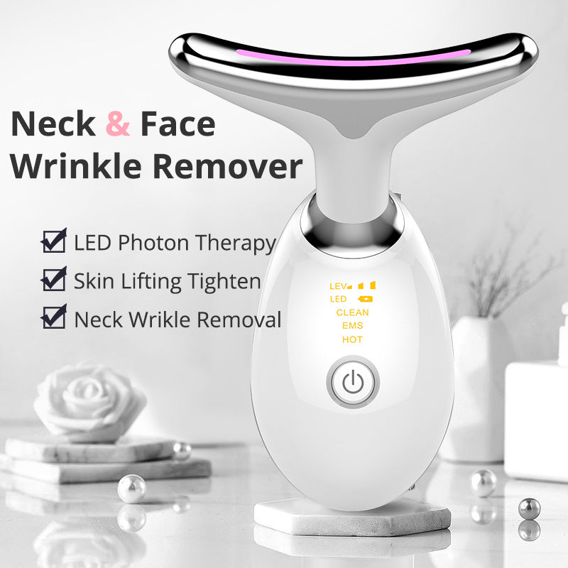7-in-1 Face Sculpting Device with LED - Wrinkle Remover and Tighten Massager