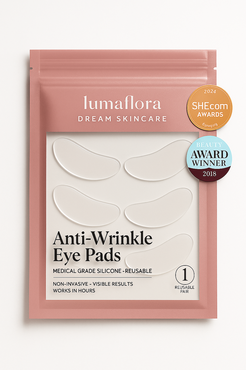 Anti-Wrinkle Eye Pads – Reusable Silicone (Under-Eye Area)